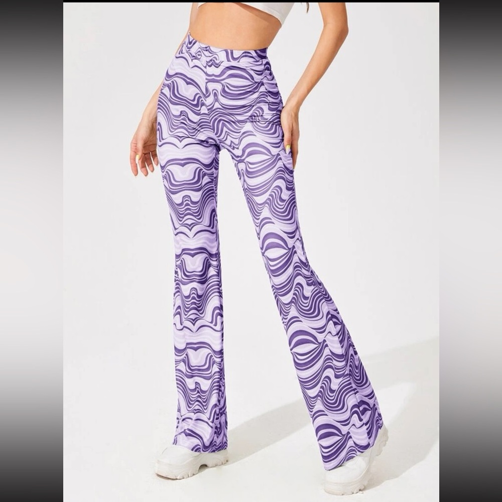 70’s purple yoga pants